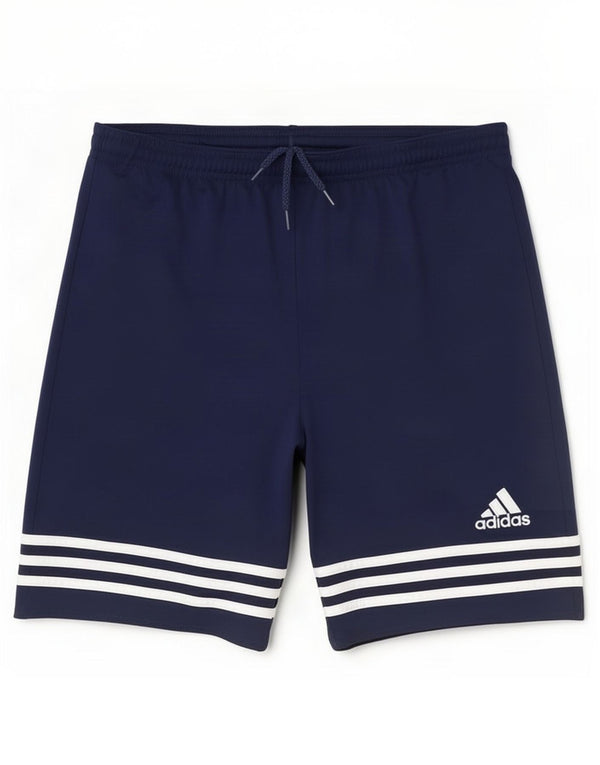 Adidas Boys Climalite Sport Shorts 13-14 Years XL Navy Blue Polyester