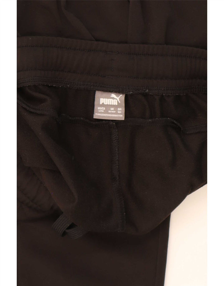 Puma Boys Tracksuit Trousers 13-14 Years Black Polyester