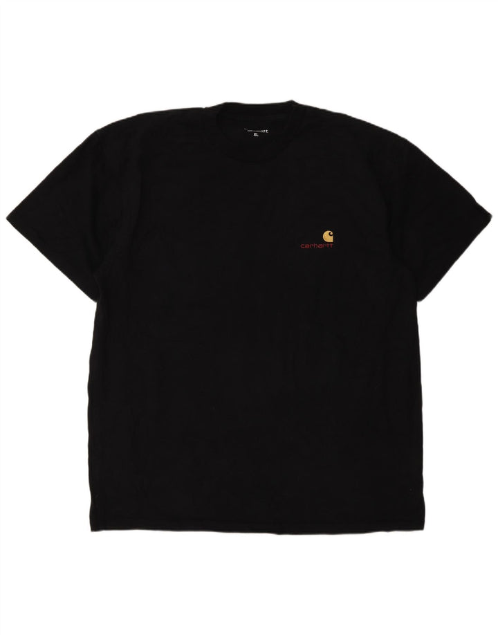 Carhartt Mens T-Shirt Top XL Black Cotton