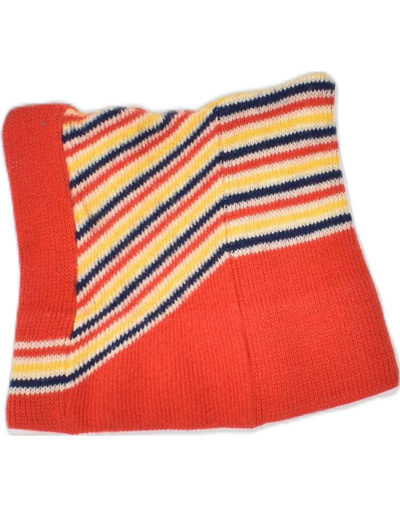 VINTAGE Girls Cowl Scarf One Size Red Striped Winter | Vintage | Thrift | Second-Hand | Used Clothing | Messina Hembry 