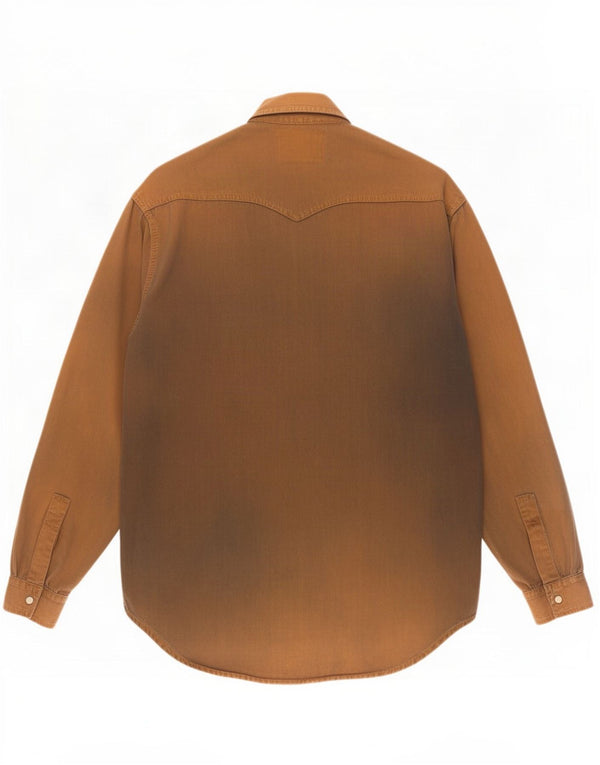 Levi's Mens Denim Shirt Medium Brown Cotton