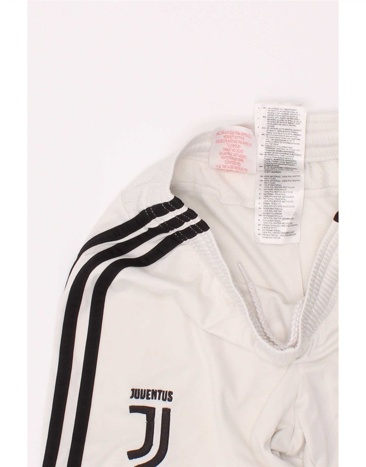 Adidas Boys Juventus Graphic Sport Shorts 7-8 Years White Polyester