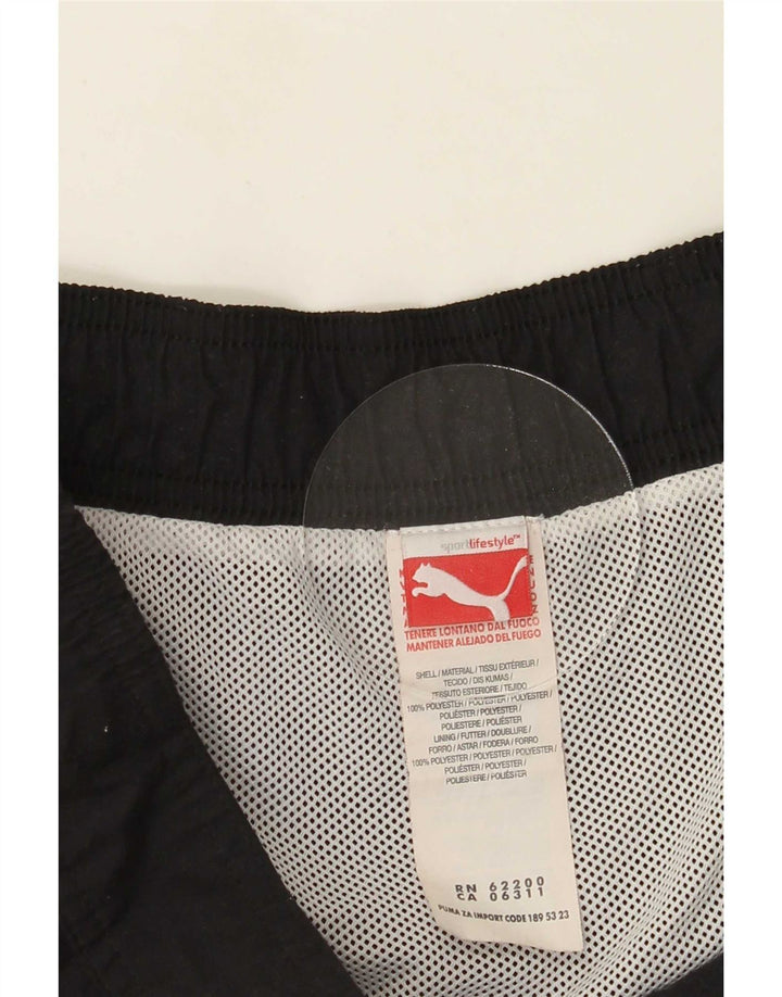 Puma Mens Graphic Swimming Shorts Medium Black Colourblock Polyester