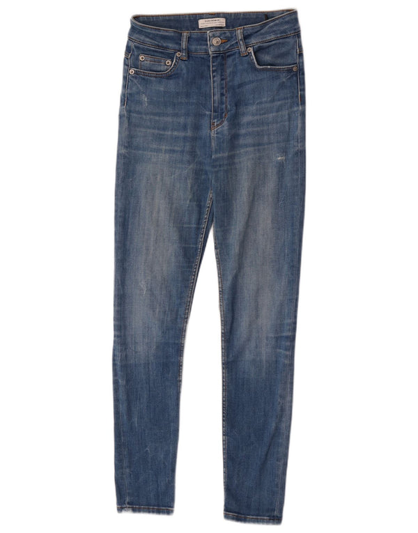 Zara Womens Skinny Jeans EU 36 XS W26 L27 Blue Cotton