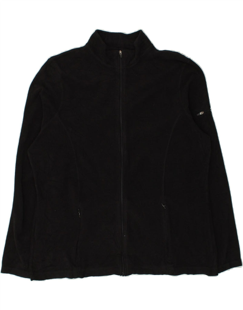 L.L.BEAN Womens Fleece Jacket UK 18 XL Black Polyester | Vintage L.L.Bean | Thrift | Second-Hand L.L.Bean | Used Clothing | Messina Hembry 