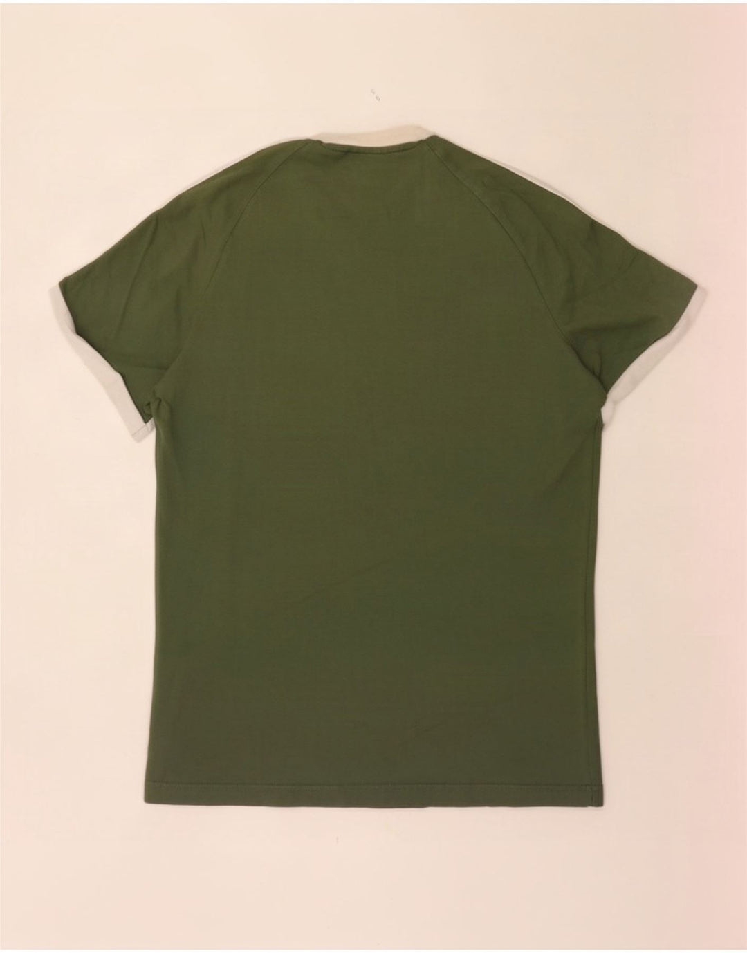 Adidas Mens T-Shirt Top Large Green Cotton