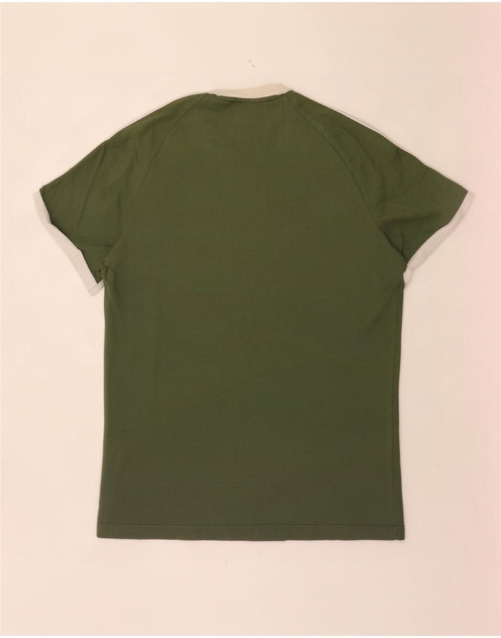 Adidas Mens T-Shirt Top Large Green Cotton