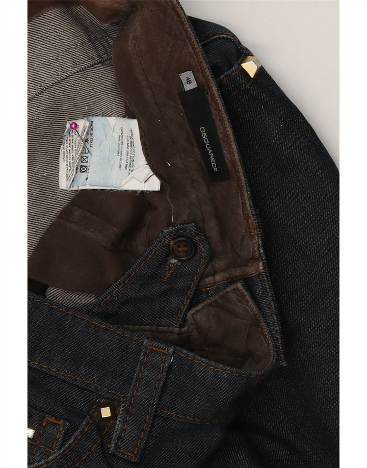 DSQUARED2 Womens Slim Jeans IT 48 XL W32 L31 Navy Blue Cotton