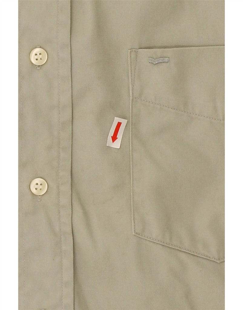 GAS Mens Shirt Medium Grey Cotton Vintage Gas and Second-Hand Gas from Messina Hembry 