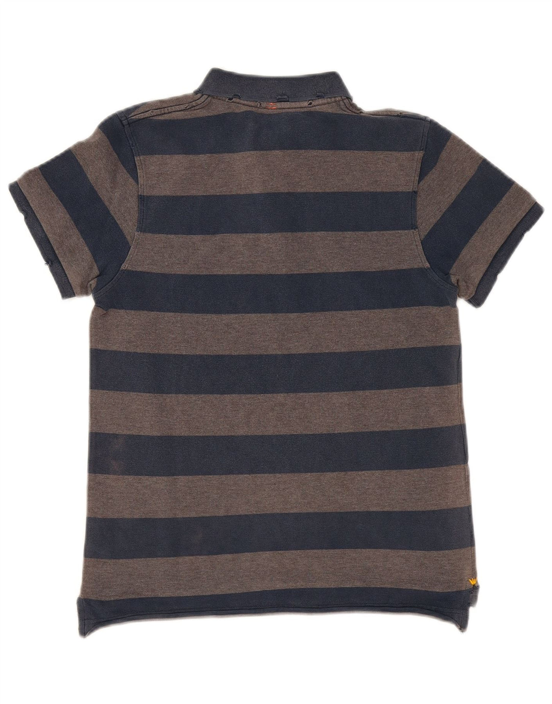 Sun68 Boys Polo Shirt 11-12 Years Grey Striped Cotton