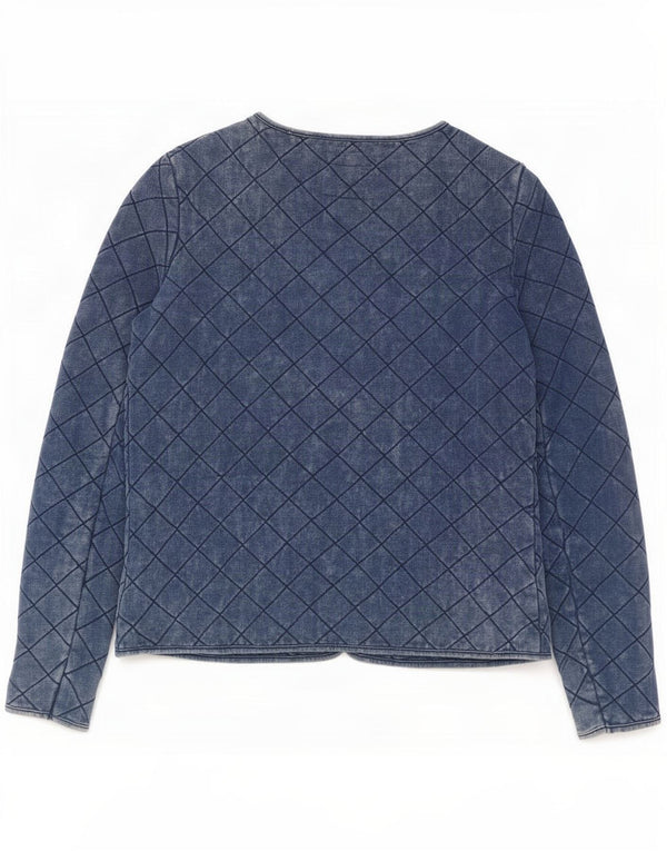 Fat Face Womens Cardigan Top UK 10 Small Blue Cotton