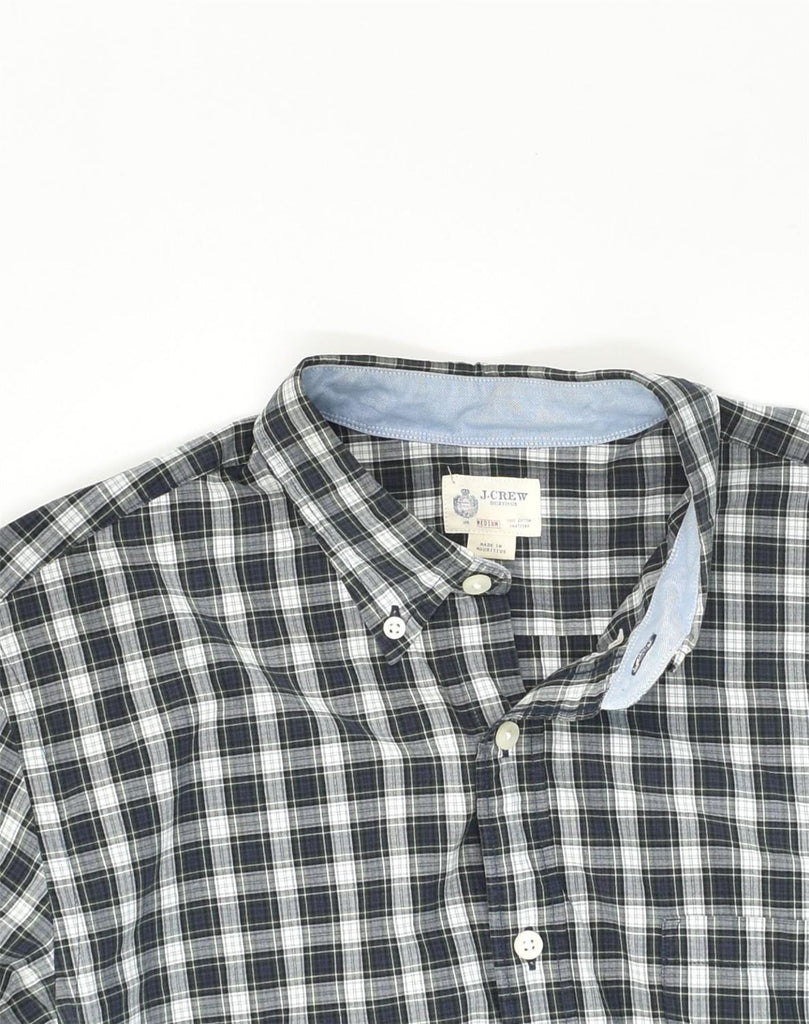 J. CREW Mens Shirt Medium Grey Check Cotton | Vintage J. Crew | Thrift | Second-Hand J. Crew | Used Clothing | Messina Hembry 