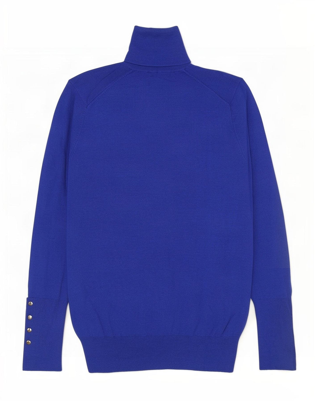 Zara Womens Roll Neck Jumper Sweater UK 10 Small Blue Viscose
