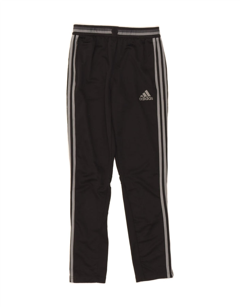 ADIDAS Boys Climacool Tracksuit Trousers 13-14 Years Black Polyester Vintage Adidas and Second-Hand Adidas from Messina Hembry 