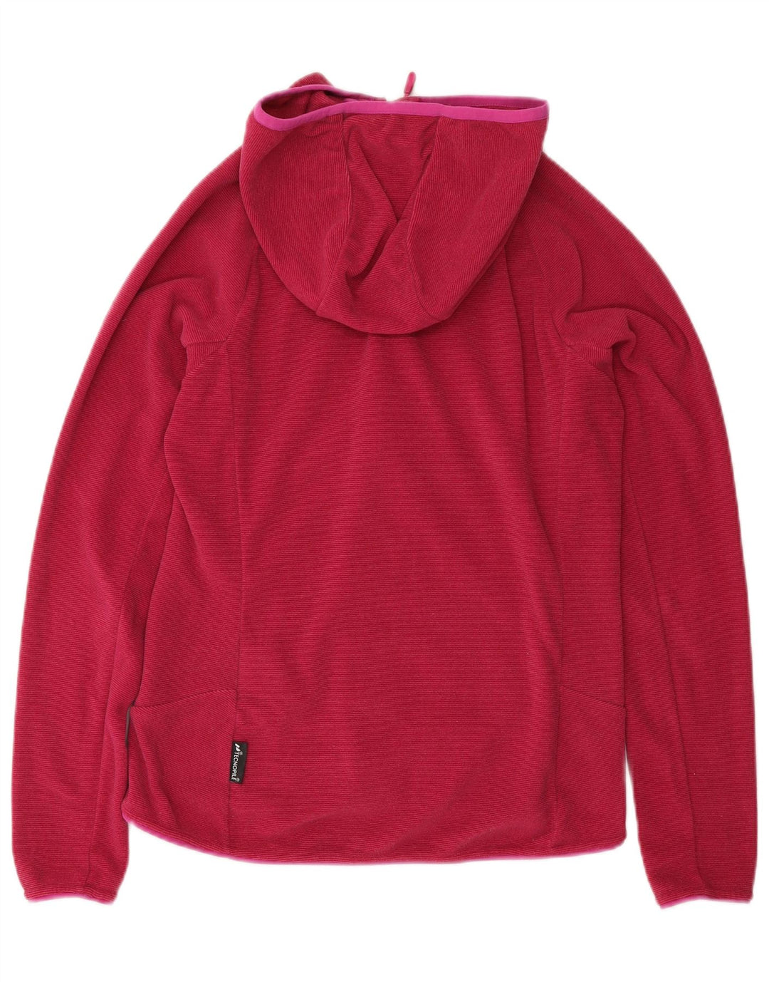 JACK WOLFSKIN Womens Zip Hoodie Sweater UK 8/10 Small Pink Polyester