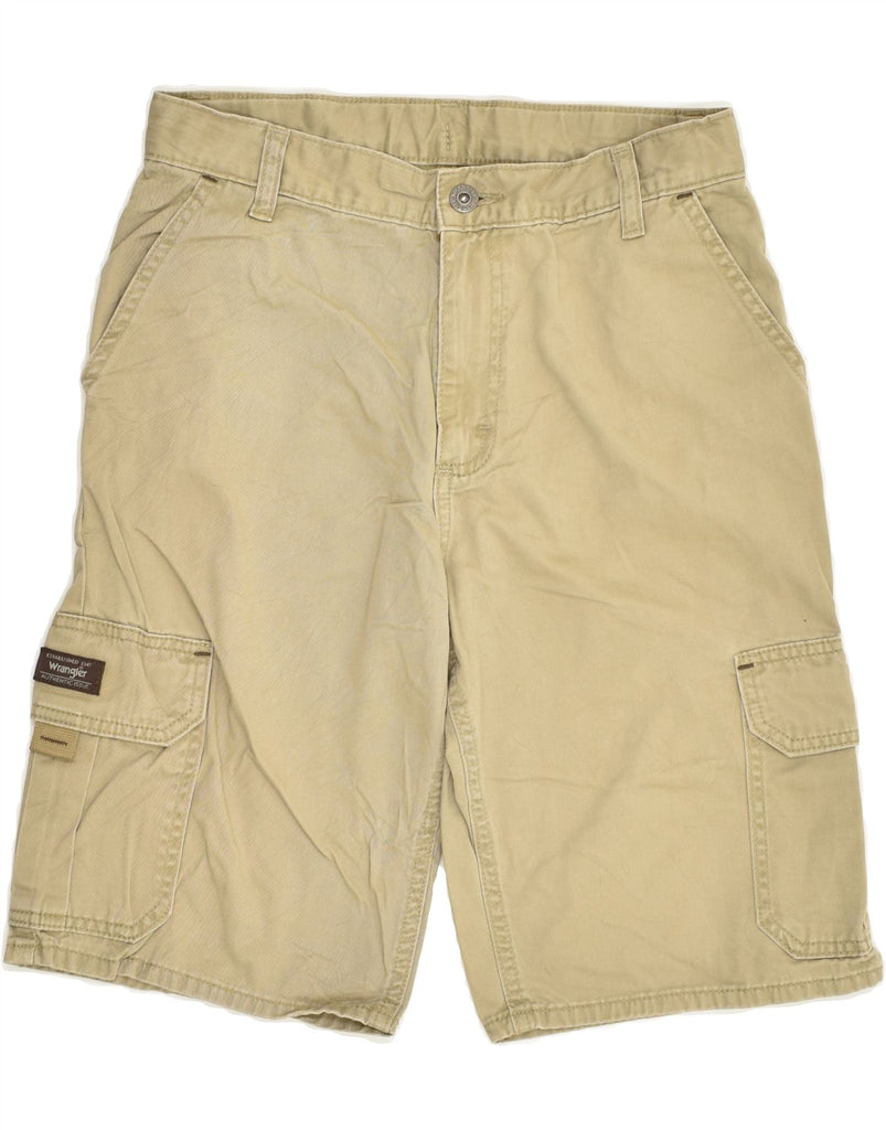 WRANGLER Boys Cargo Shorts 13-14 Years W26 Beige Cotton | Vintage Wrangler | Thrift | Second-Hand Wrangler | Used Clothing | Messina Hembry 