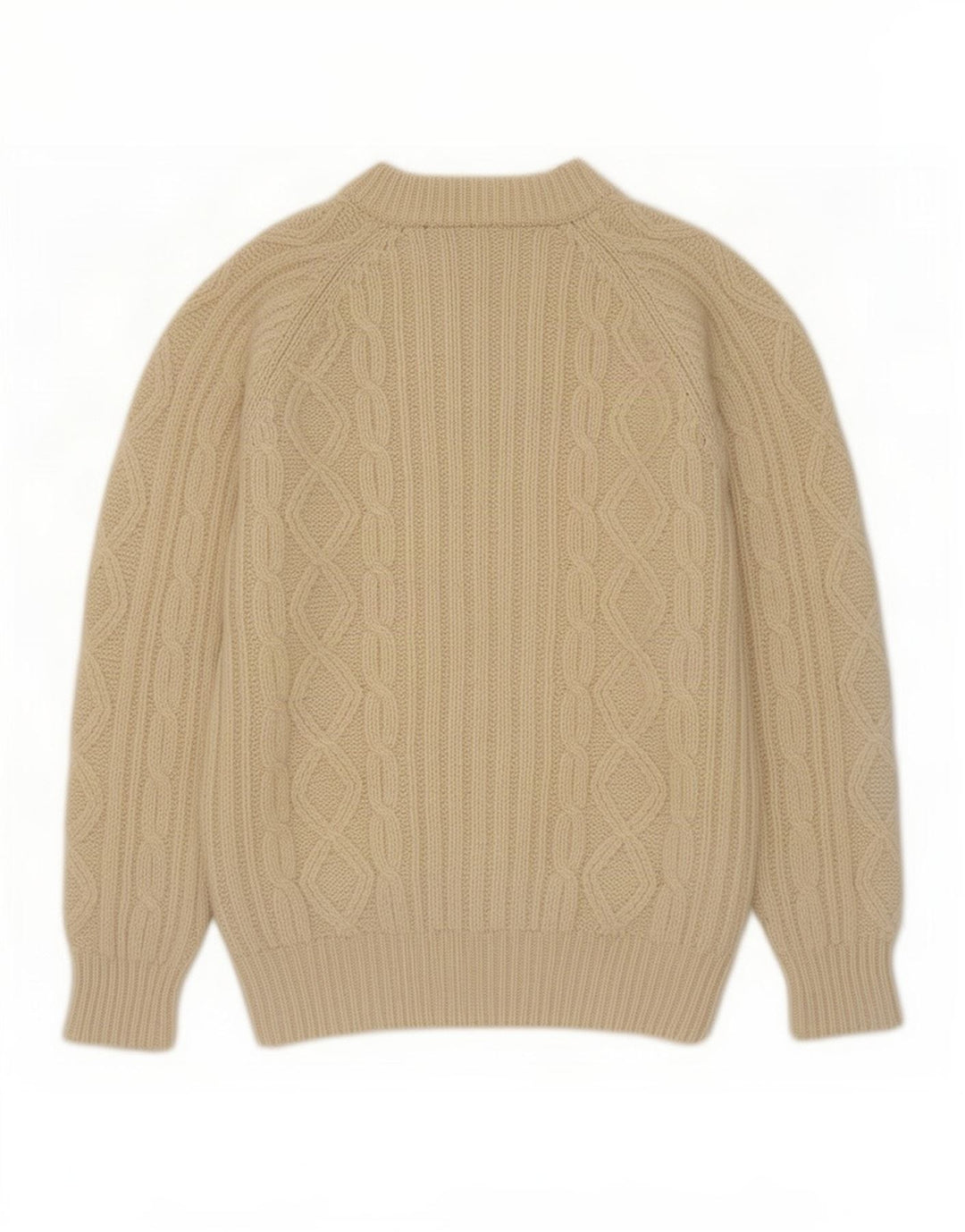 Edward Spiers Mens Turtle Neck Jumper Sweater Medium Off White Wool