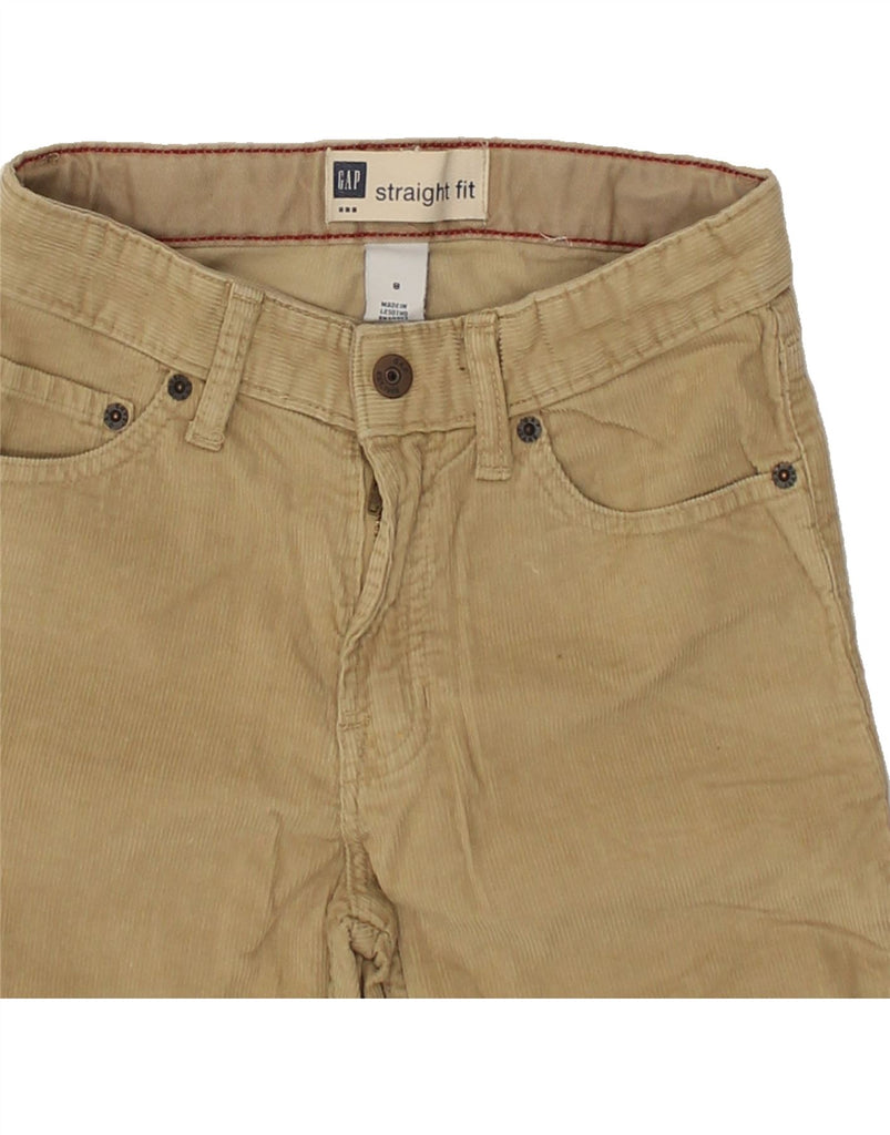 GAP Boys Straight Corduroy Trousers 7-8 Years W24 L24 Beige Cotton Vintage Gap and Second-Hand Gap from Messina Hembry 