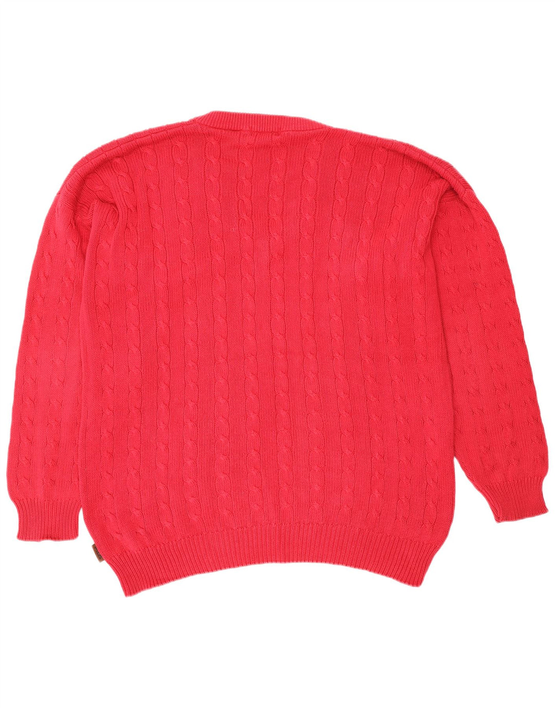 FILA Mens V-Neck Jumper Sweater IT 54 XL Red Cotton