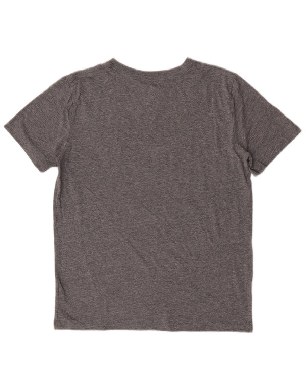 Adidas Boys Graphic T-Shirt Top 14-15 Years Large Grey Cotton