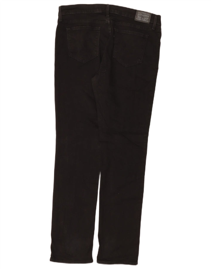Levi's Womens 312 Shaping Slim Jeans W32 L32 Black Cotton