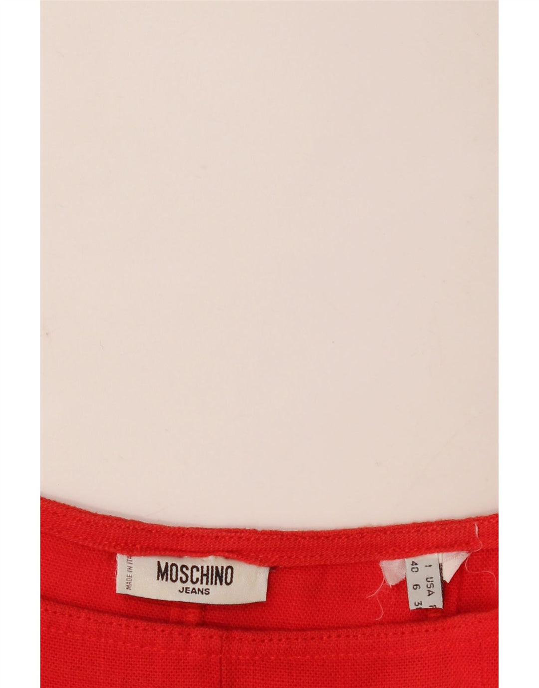 Moschino Womens Flared Skirt IT 40 Small W28 Red