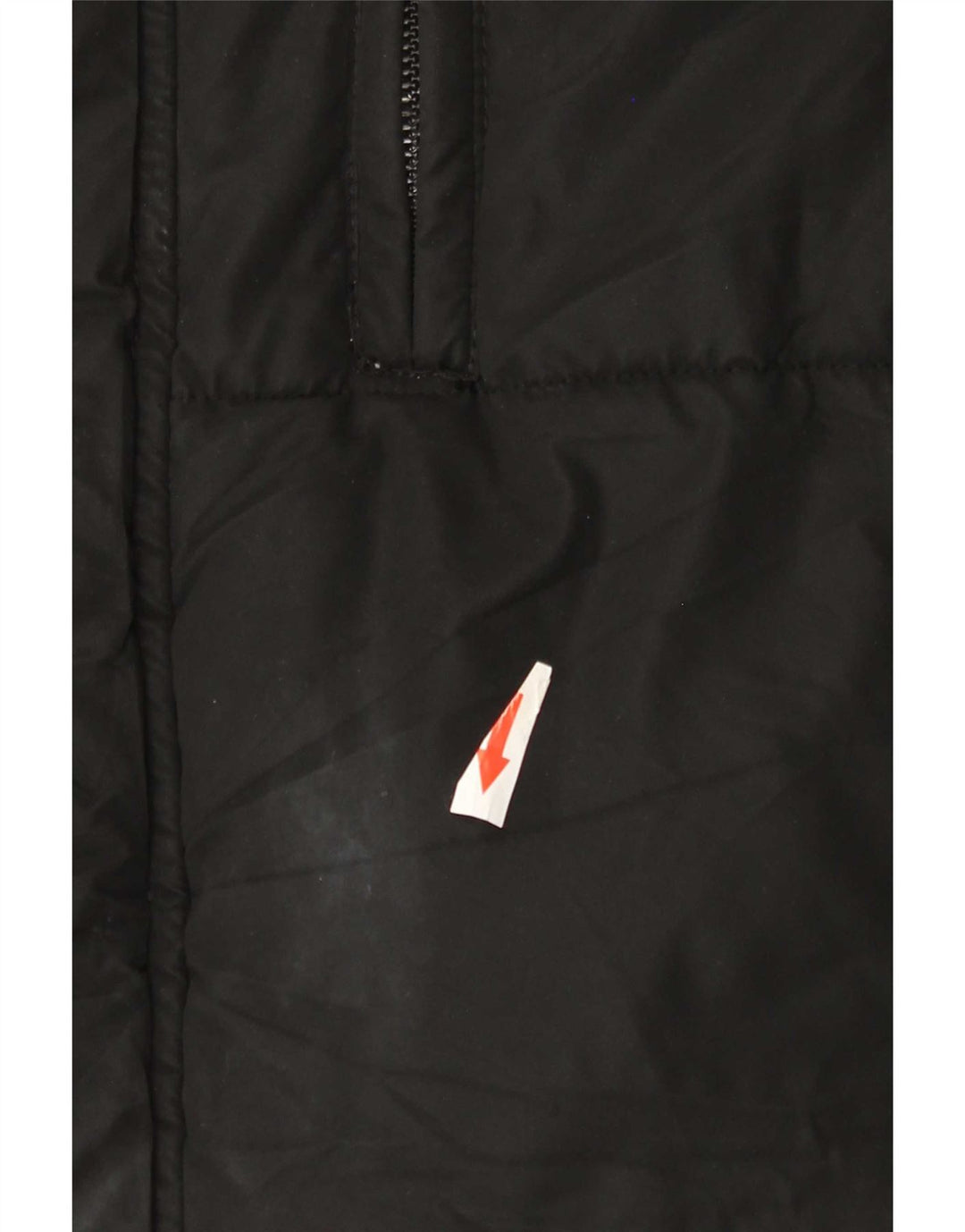 Zara Mens Hooded Padded Coat UK 40 Large Black Polyester