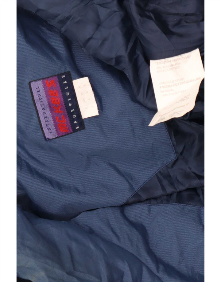 MC Kee's Womens Hooded Oversized Ski Jumpsuit UK 16 Large Blue Polyamide