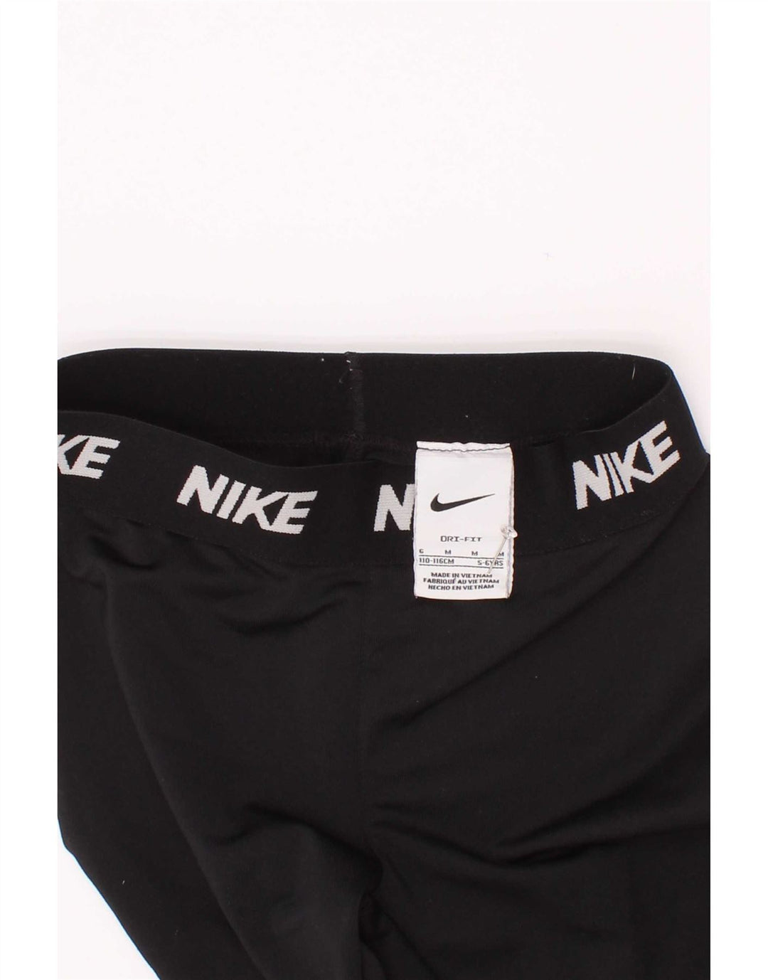 Nike Girls Dri Fit Leggings 5-6 Years Medium Black