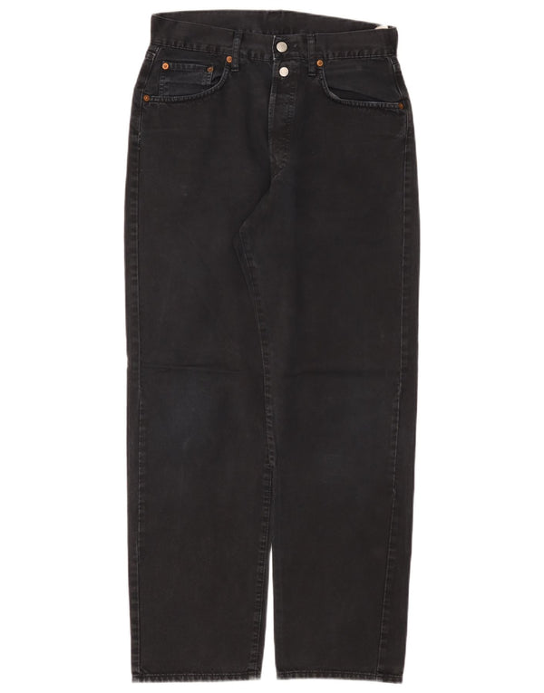 Replay Womens Tapered Jeans W31 L30 Black Cotton
