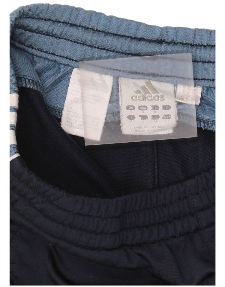 Adidas Mens Tracksuit Trousers Small  Navy Blue Colourblock Polyester