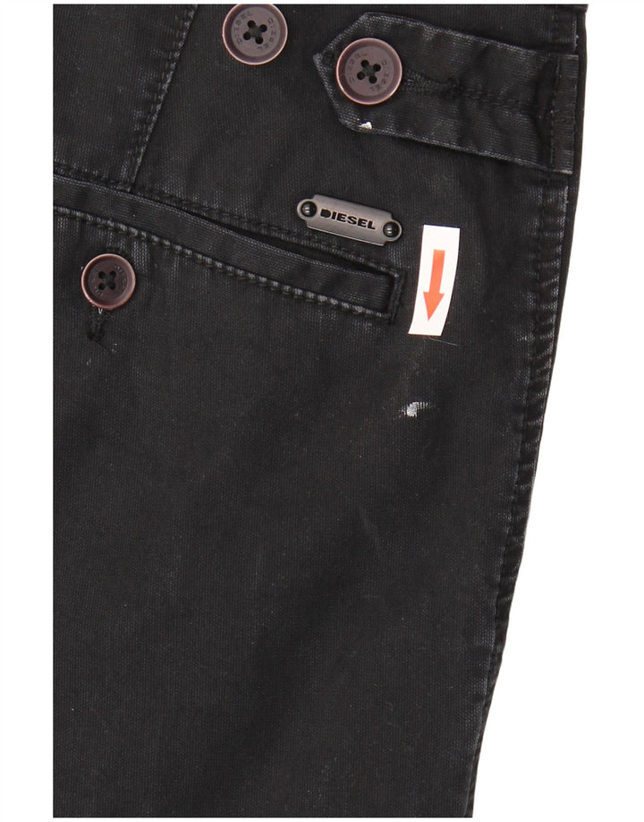 Diesel Mens Slim Suit Trousers W30 L31 Black Cotton