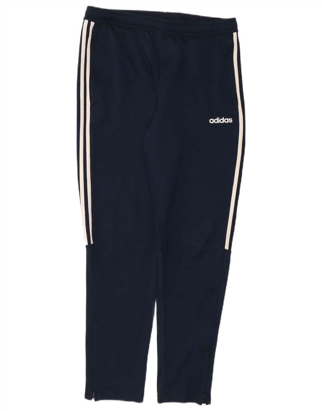 Adidas Mens Climalite Tracksuit Trousers Large  Navy Blue Polyester
