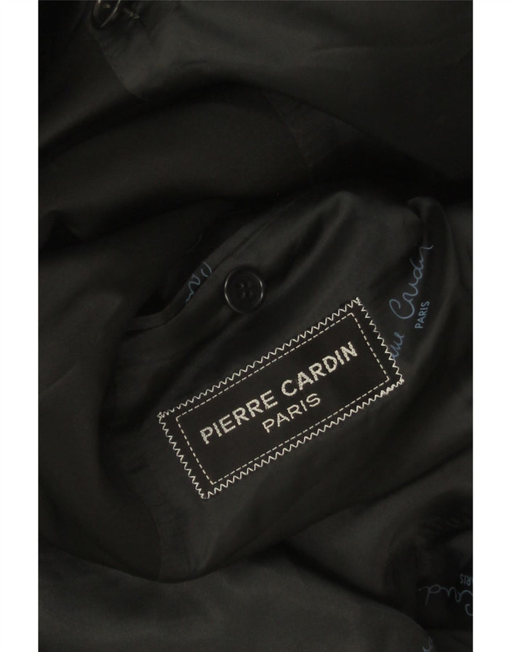 PIERRE CARDIN Mens Blazer Jacket UK 38 Medium Grey Pinstripe Vintage Pierre Cardin and Second-Hand Pierre Cardin from Messina Hembry 
