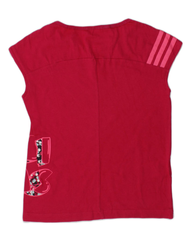 ADIDAS Girls Graphic Vest Top 8-9 Years Pink Cotton | Vintage Adidas | Thrift | Second-Hand Adidas | Used Clothing | Messina Hembry 