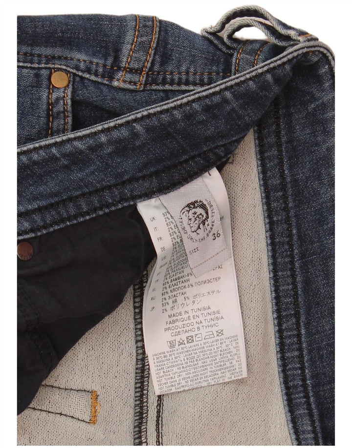 Diesel Mens Slim Jeans W36 L31 Blue Cotton