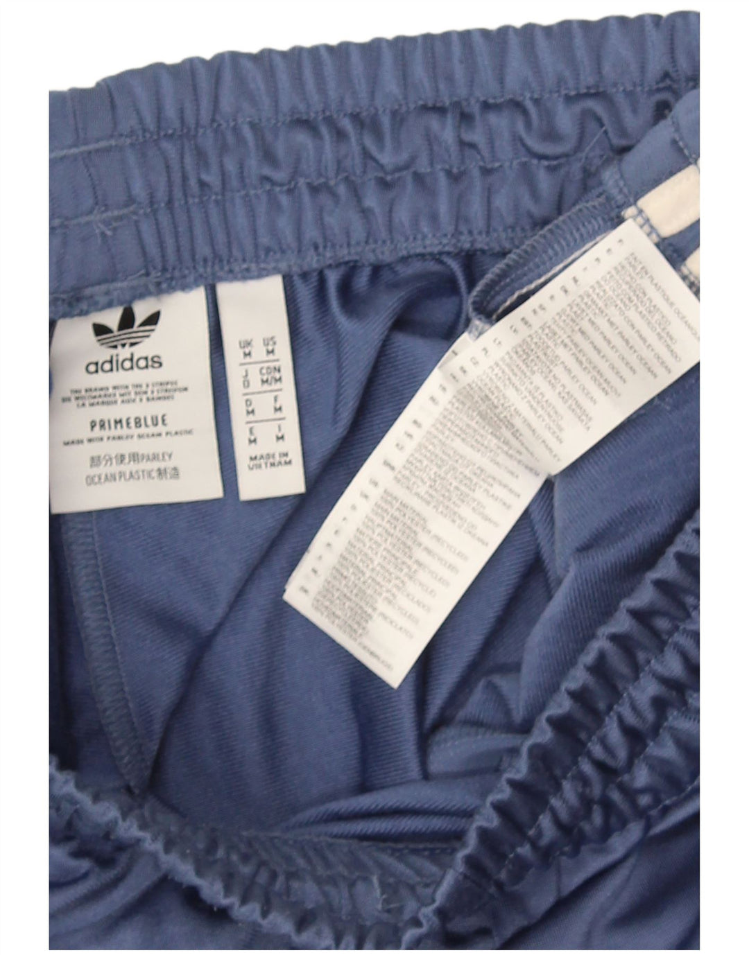 Adidas Mens Tracksuit Trousers Medium  Blue Polyester
