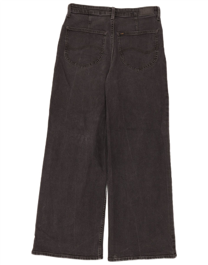 Lee Womens High Waist Flared Jeans W30 L28 Black Cotton