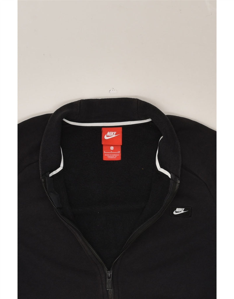 NIKE Mens Tracksuit Top Jacket Small Black Cotton | Vintage Nike | Thrift | Second-Hand Nike | Used Clothing | Messina Hembry 