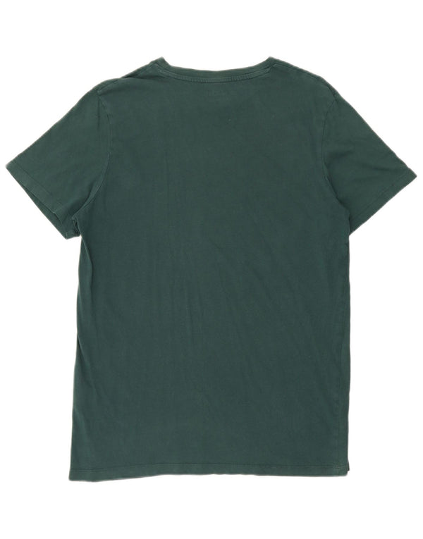 Jack & Jones Mens Regular Fit Graphic T-Shirt Top Large Green Cotton