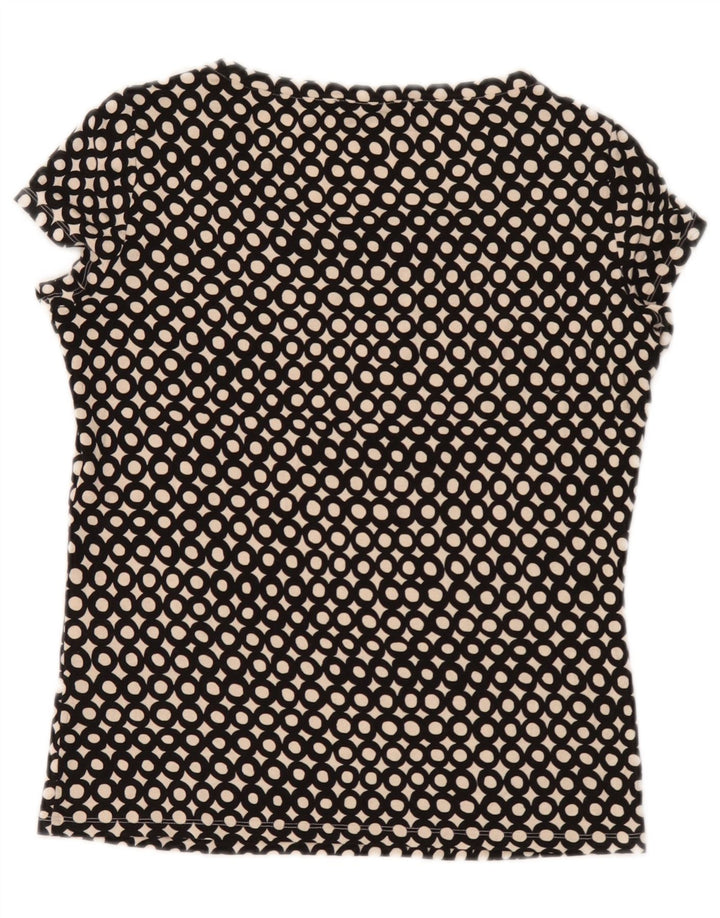 Max Mara Womens Weekend Blouse Top UK 10 Small Black Spotted Viscose
