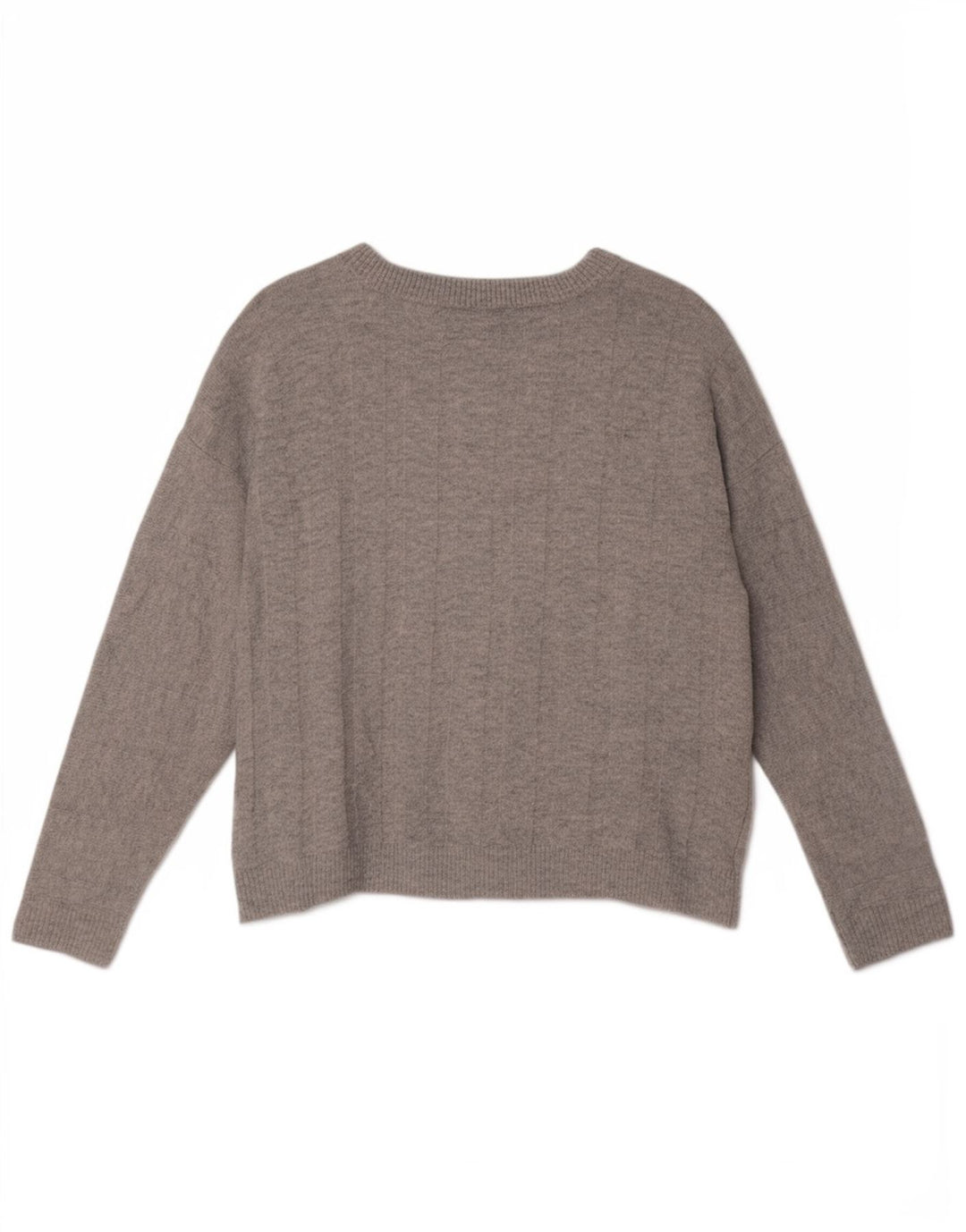 Marks & Spencer Womens Oversized Boat Neck Jumper Sweater UK 10 Small Grey