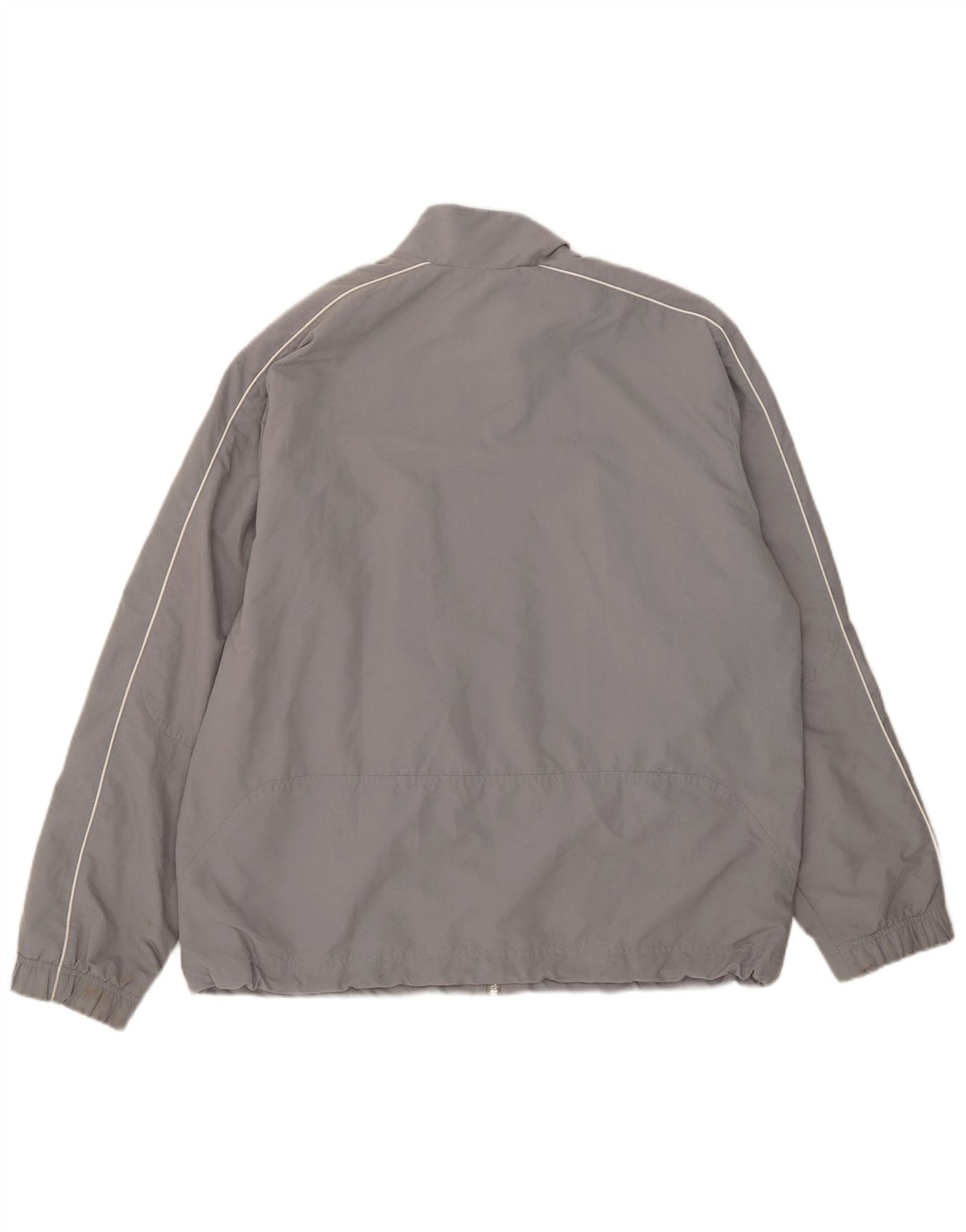 Nike Mens Tracksuit Top Jacket UK 41/43 Large Grey Colourblock Polyester
