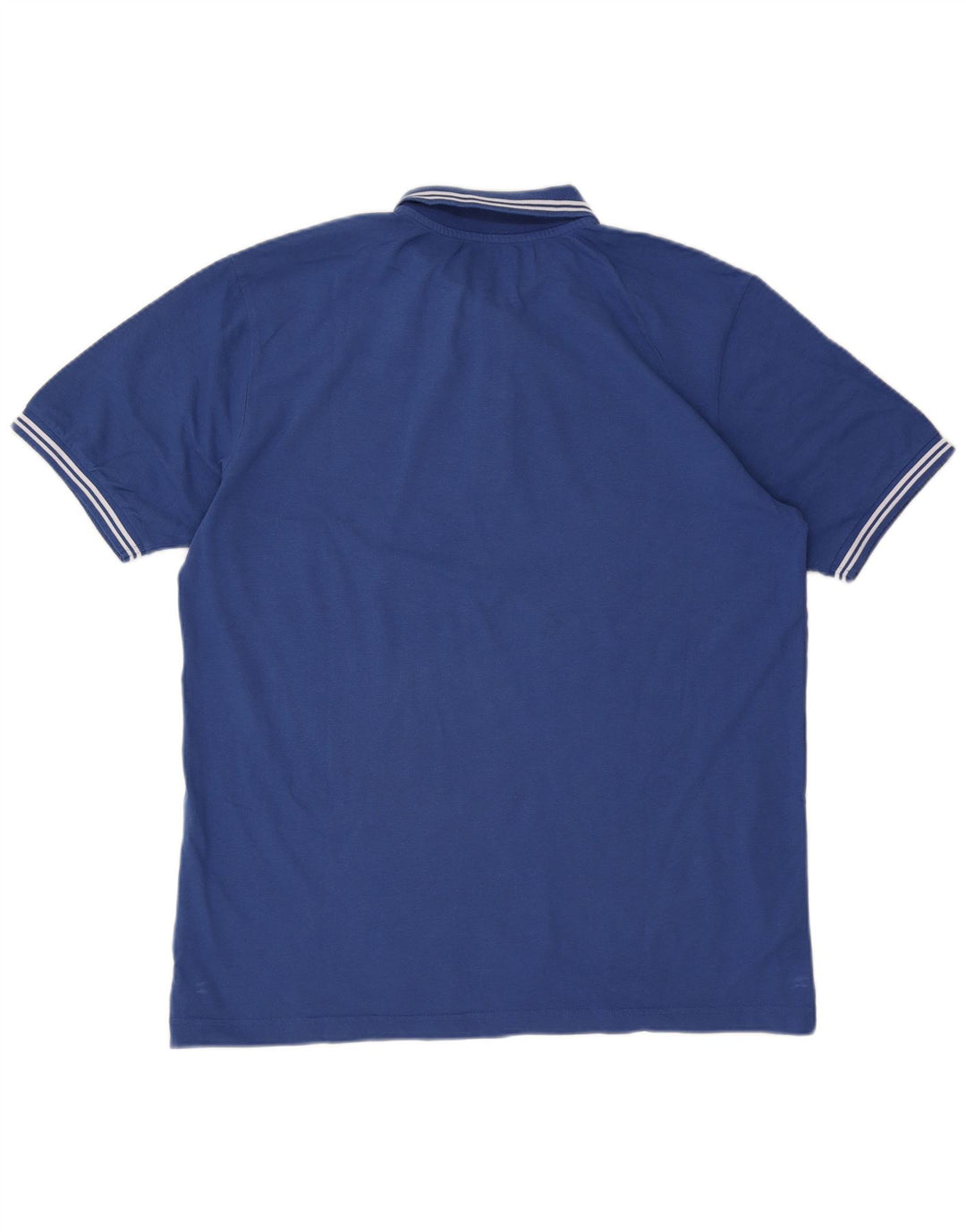 Kappa Mens Polo Shirt 2XL Blue Striped Cotton