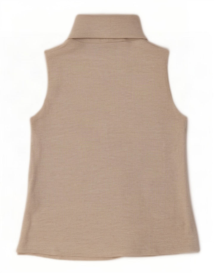 Zara Womens Vest Top UK 10 Small Beige