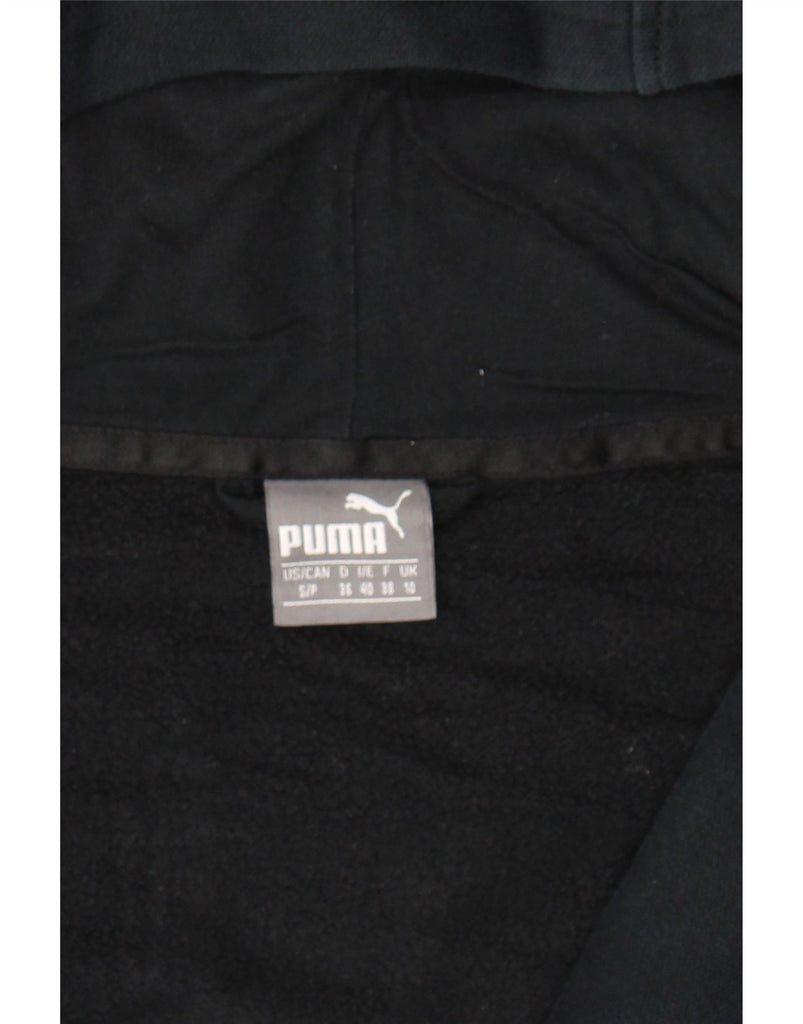 PUMA Womens Zip Hoodie Sweater UK 10 Small Navy Blue Cotton Vintage Puma and Second-Hand Puma from Messina Hembry 