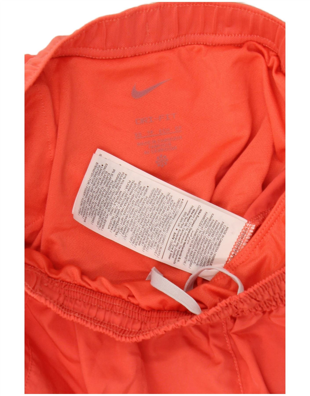Nike Womens Dri Fit Sport Shorts UK 4 XS Red Polyester