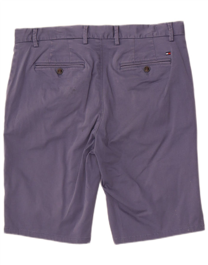 Tommy Hilfiger Mens Chino Shorts W34 Large Blue Cotton