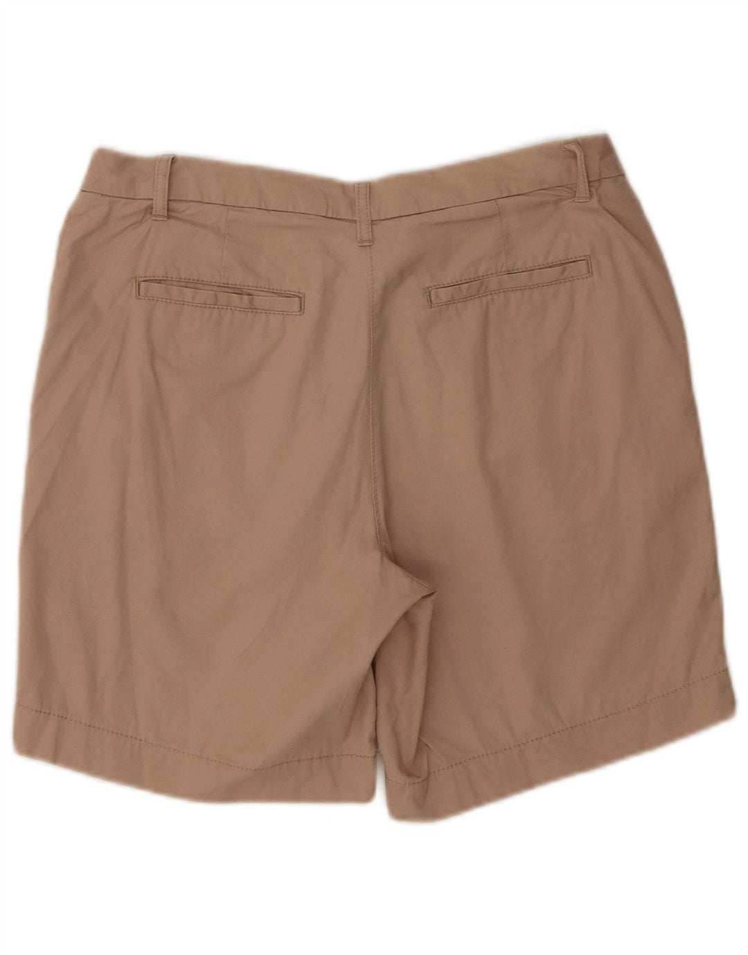 Marks & Spencer Womens Chino Shorts UK 12 Medium W32 Beige Cotton