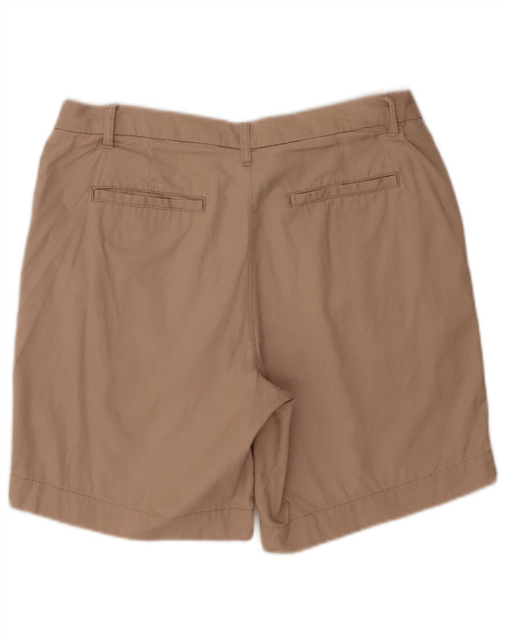 Marks & Spencer Womens Chino Shorts UK 12 Medium W32 Beige Cotton